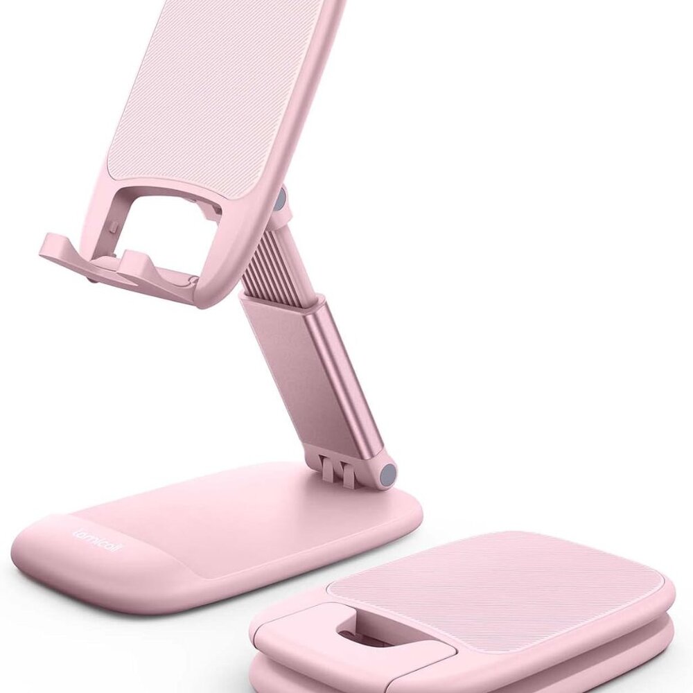 Pink Phone Holder Desk Accessories  Rose Gold Pink Office Cell Phone Holder D